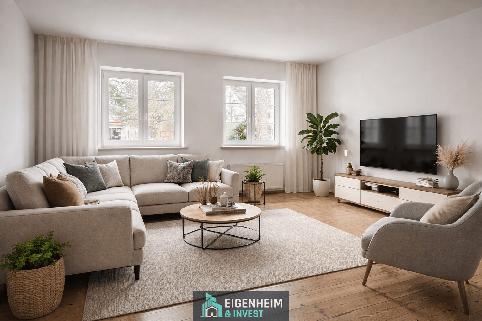 Wohnzimmer visualisiert