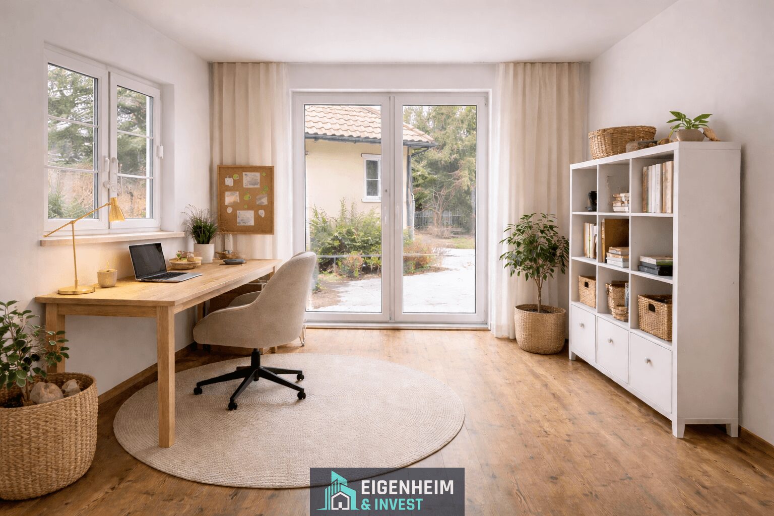 Arbeitszimmer visualisiert