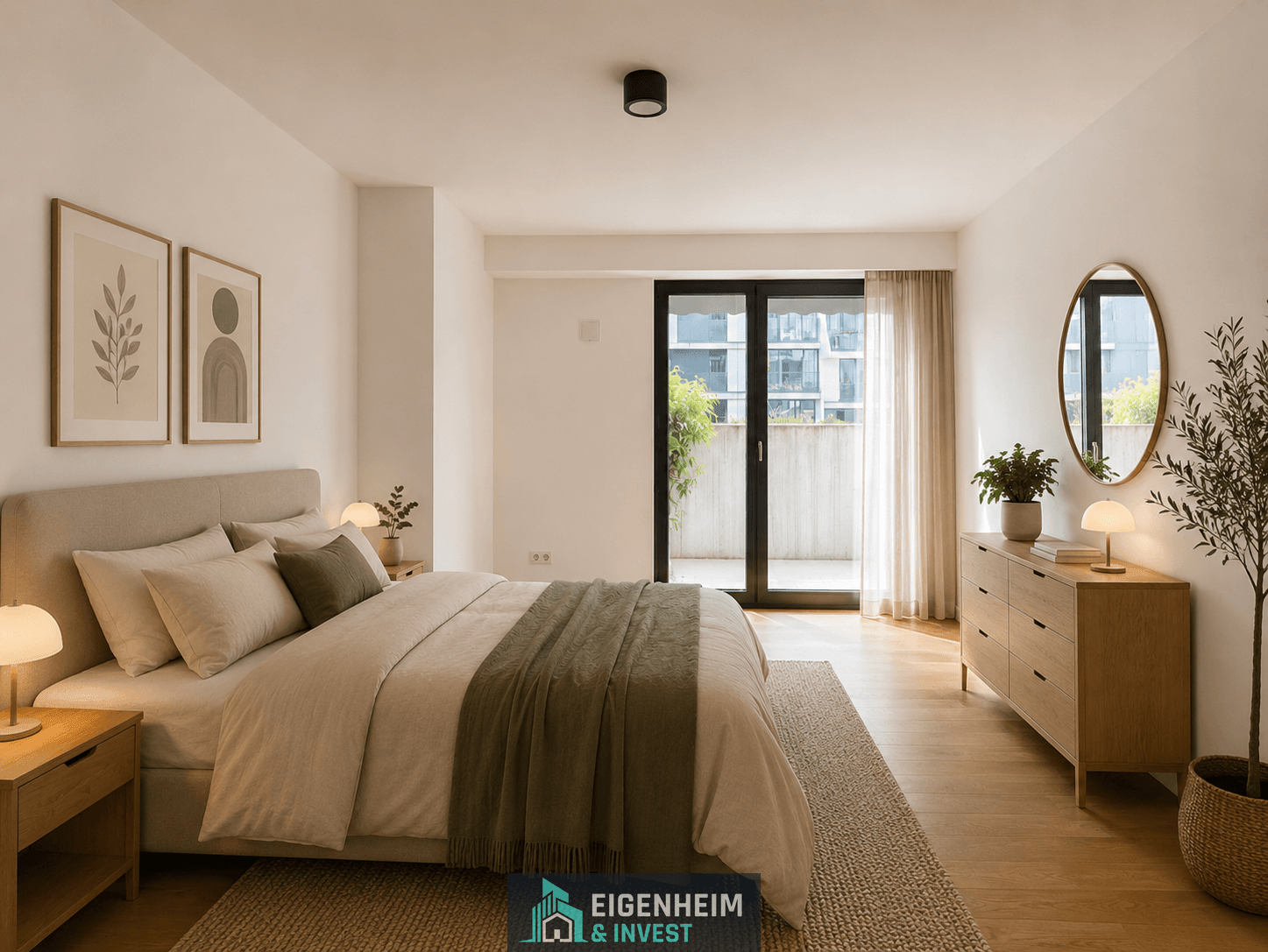 Schlafzimmer 1 visualisiert