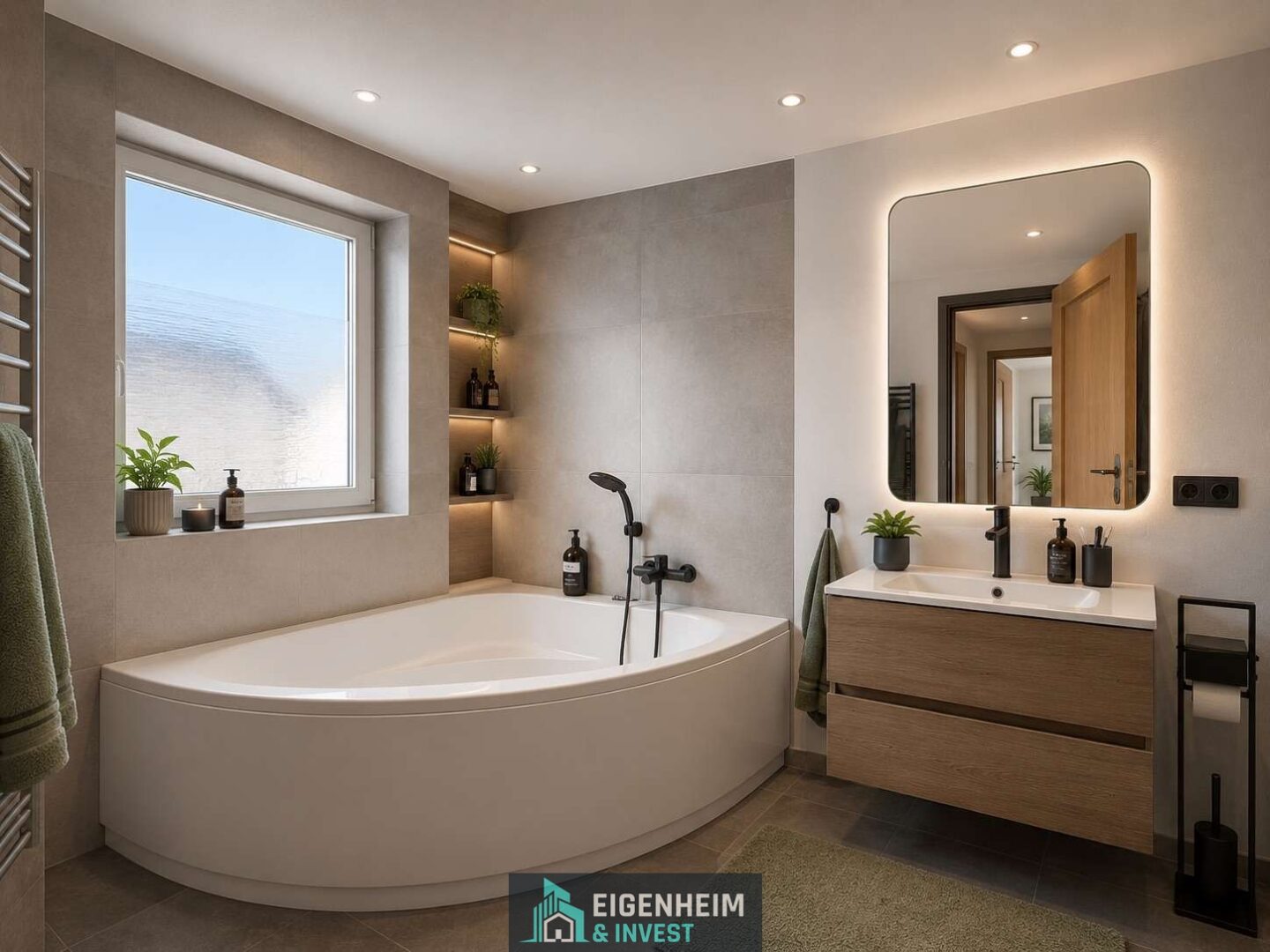 Beispielbild modernes Badezimmer im OG